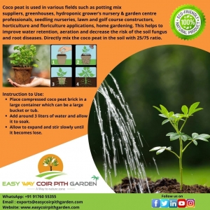 Buy Coco Peat Blocks, Coir Pith Grow Bags Online - Suppliers